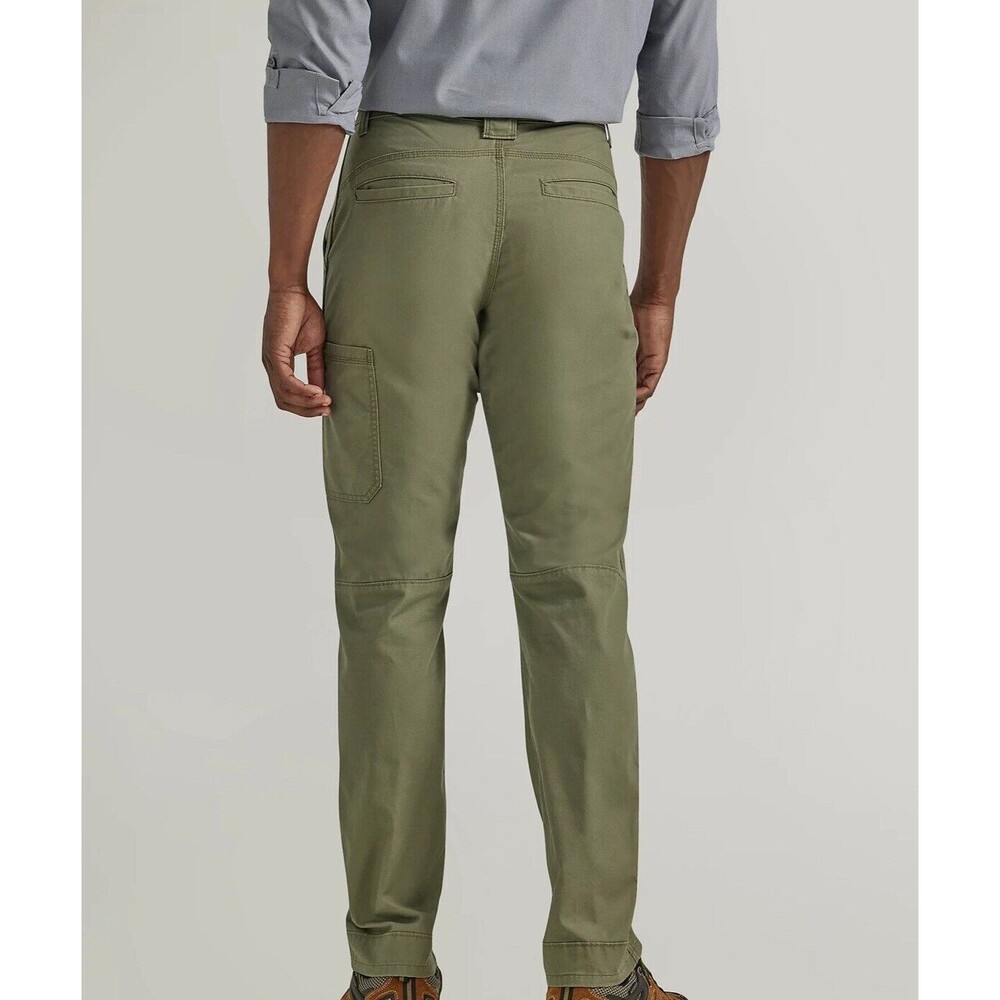 Wrangler Outdoor Rugged Utility Pants Men's 38X30 Olive Flex Waist Performance